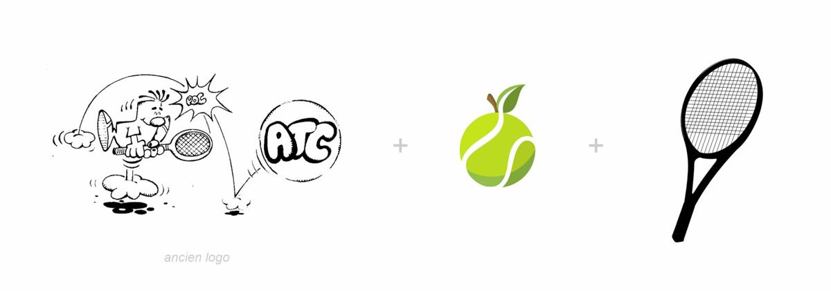 Projet tennis club aubel logotype — vue 002