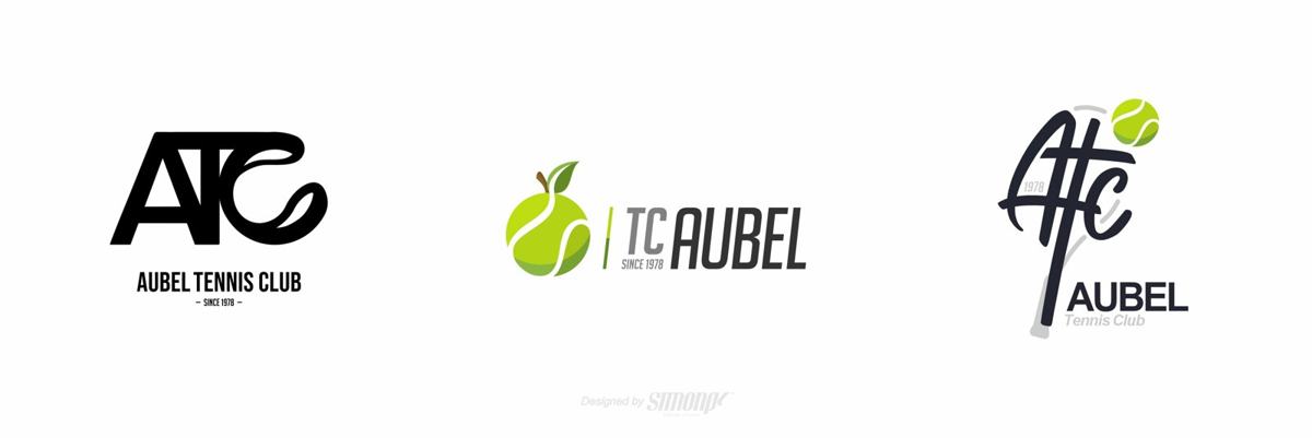 Projet tennis club aubel logotype — vue 003